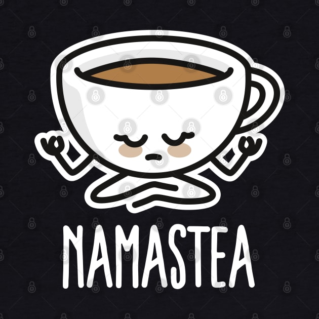 Namastea Namaste meditation tea Yoga pun gift idea by LaundryFactory